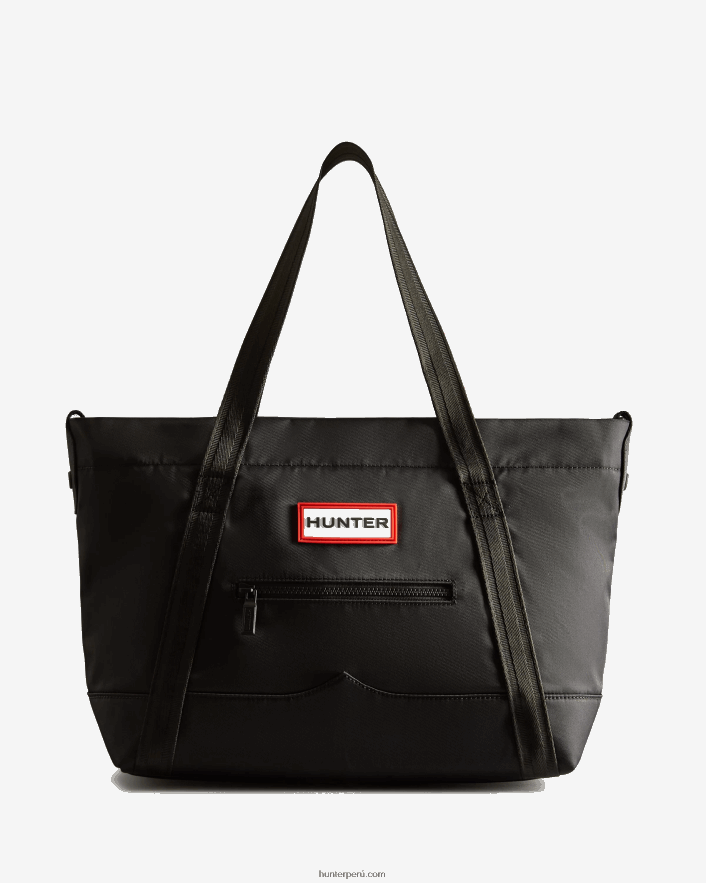 hombres Hunter bolso shopper mediano con clip en la parte superior negro Z28R2N457