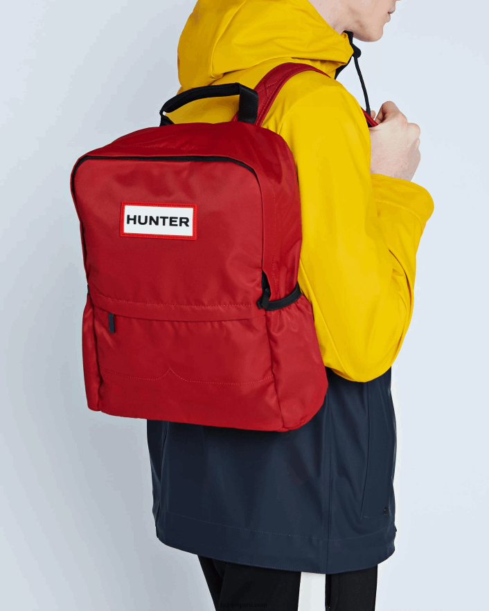 hombres Hunter mochila de nailon rojo militar Z28R2N432