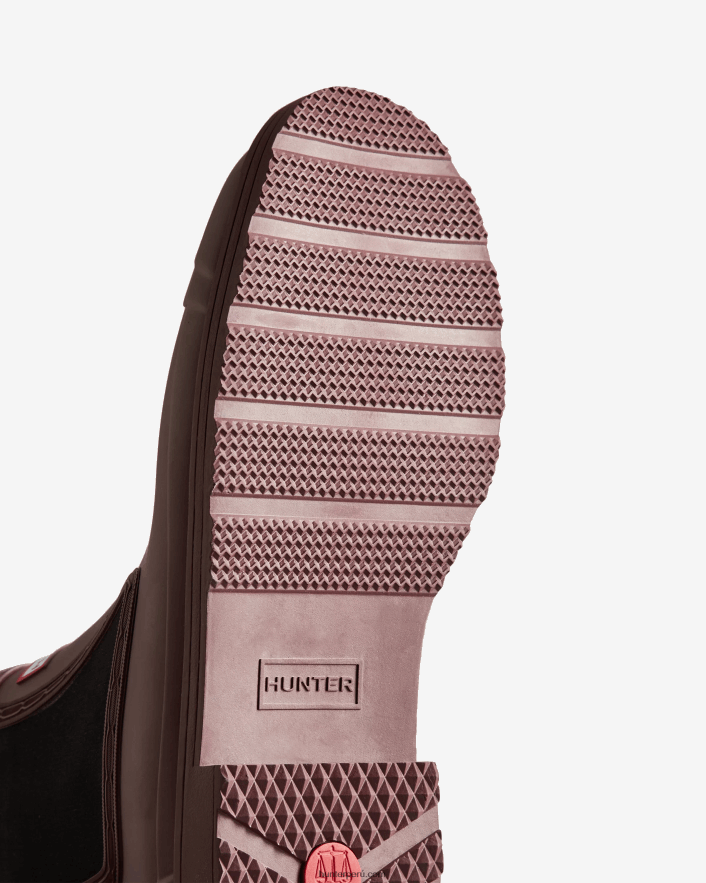 hombres Hunter botas chelsea comando marrón ruskea Z28R2N595