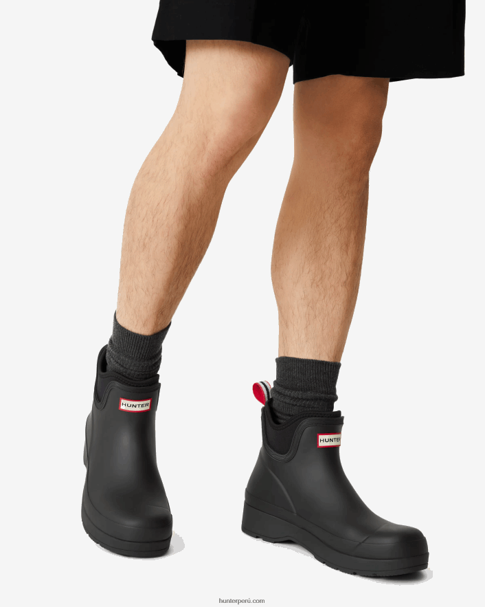 hombres Hunter botas chelsea de neopreno play negro Z28R2N508