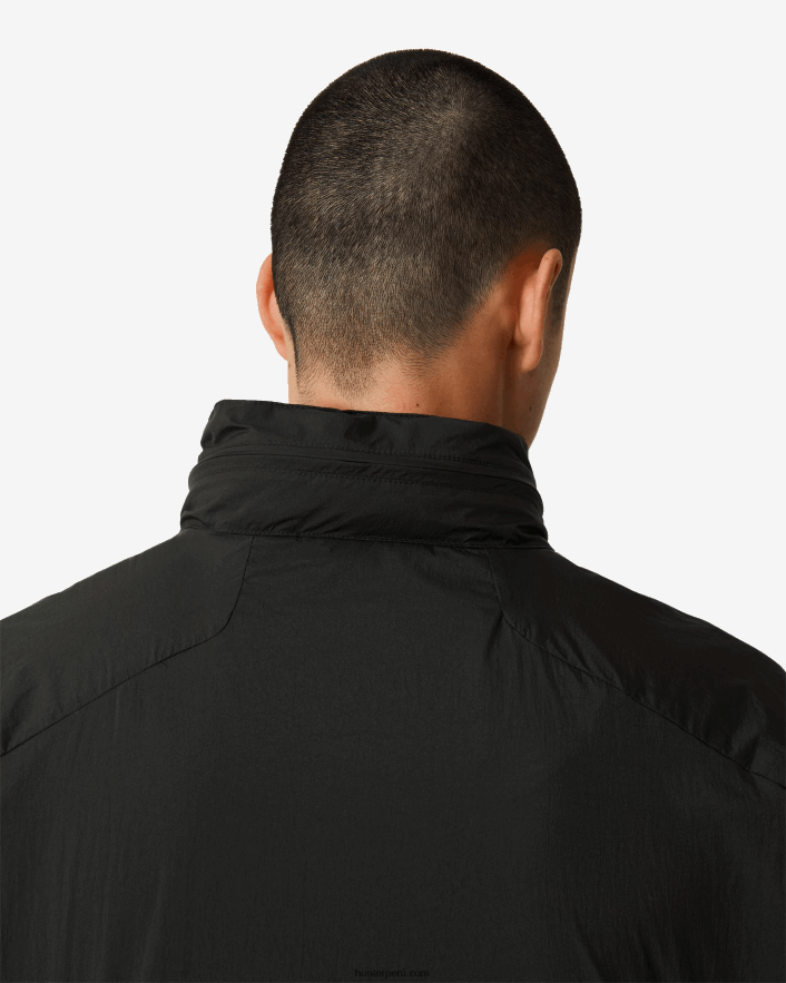 hombres Hunter chamarra de viaje de nailon reciclado negro Z28R2N605
