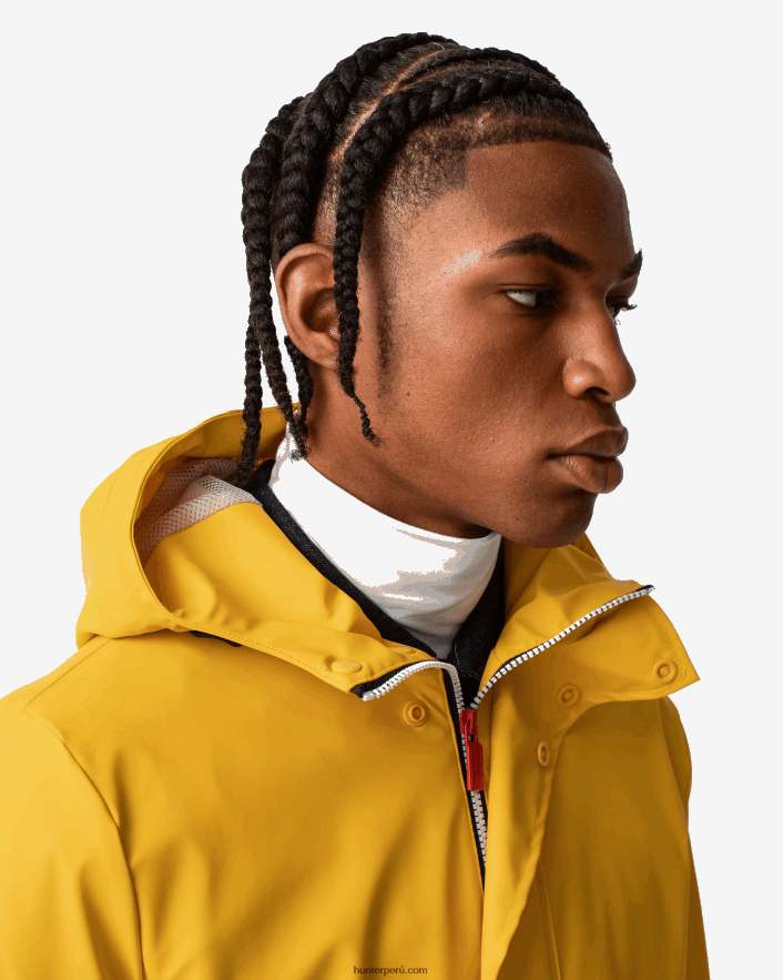 hombres Hunter chubasquero impermeable ligero amarillo Z28R2N603