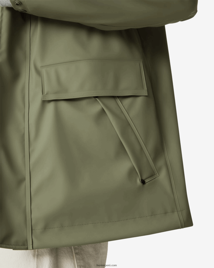 hombres Hunter chubasquero impermeable ligero liquen verde Z28R2N602