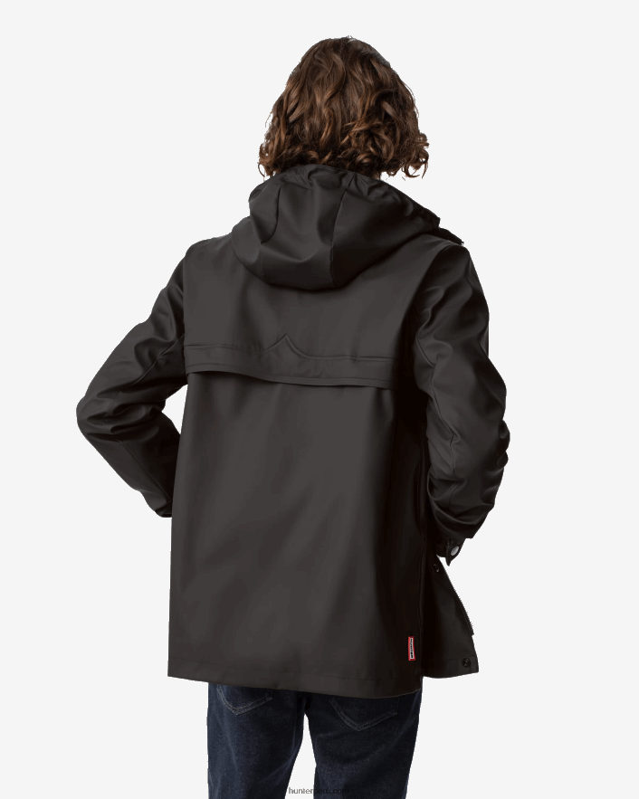 hombres Hunter chubasquero impermeable ligero negro Z28R2N601
