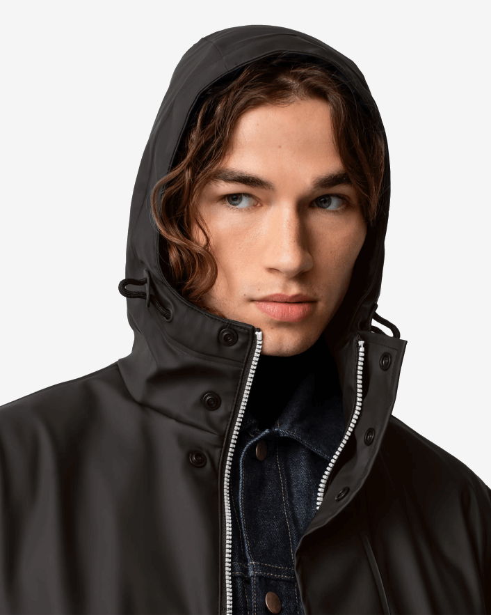 hombres Hunter chubasquero impermeable ligero negro Z28R2N601