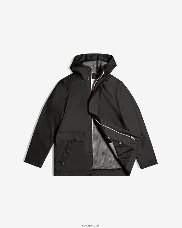 hombres Hunter chubasquero impermeable ligero negro Z28R2N601