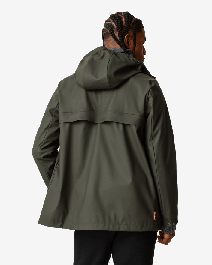 hombres Hunter chubasquero impermeable ligero oliva oscuro Z28R2N609