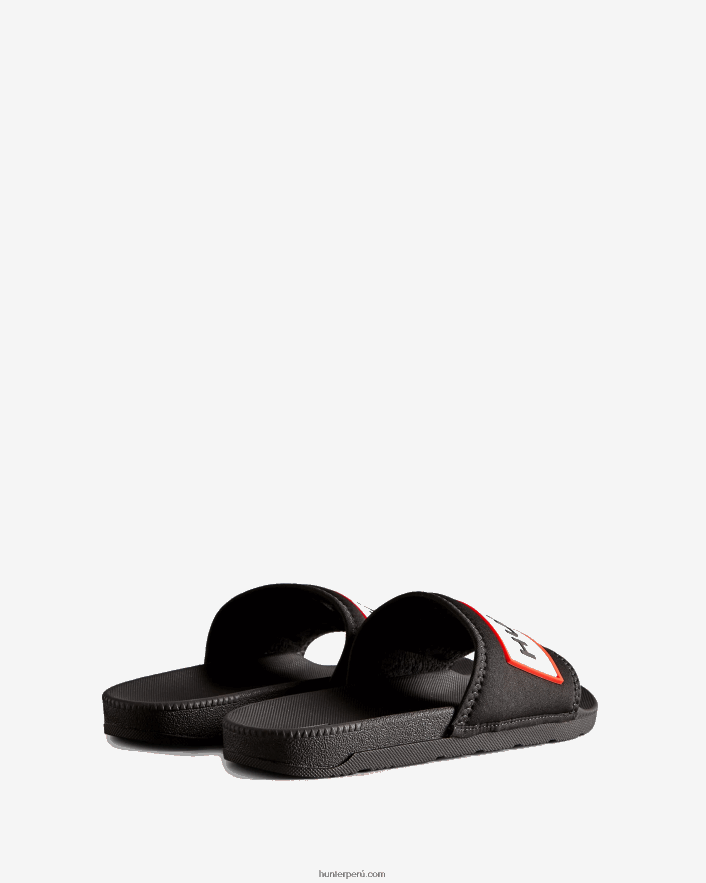 hombres Hunter chanclas de neopreno con logo negro Z28R2N569