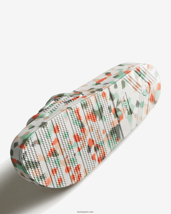 hombres Hunter toboganes de mármol bloom blanco Z28R2N581