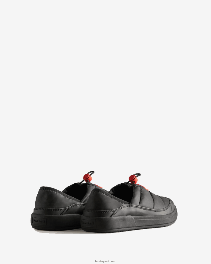 hombres Hunter zapatilla con aislamiento interior/exterior negro Z28R2N598