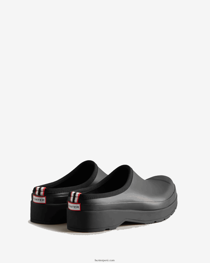 hombres Hunter jugar zuecos negro Z28R2N536