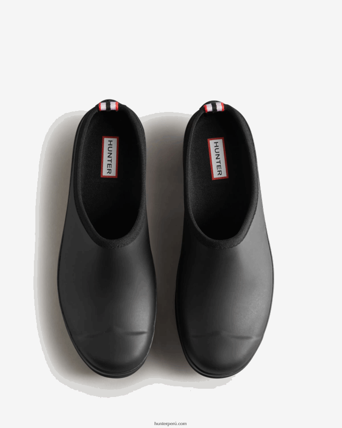 hombres Hunter jugar zuecos negro Z28R2N536
