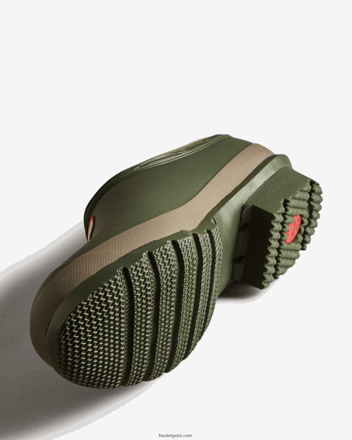 hombres Hunter zuecos de jardinero oliva oscuro/arcilla Z28R2N531