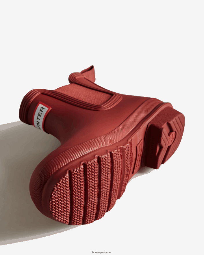 mujer Hunter botas chelsea originales rojo militar Z28R2N158