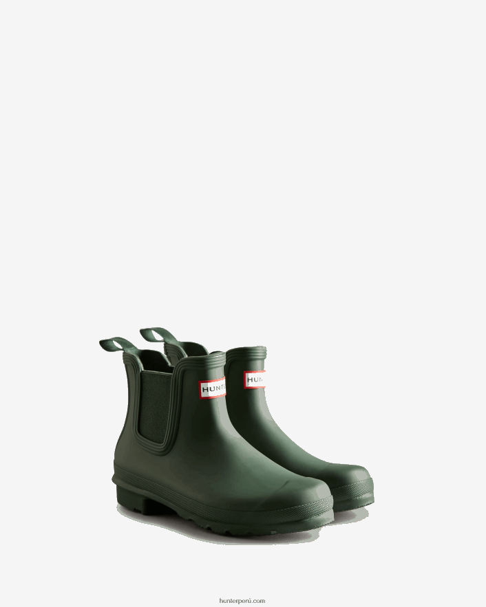 mujer Hunter botas chelsea originales verde Z28R2N86