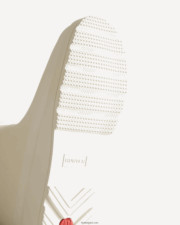 mujer Hunter botas de agua cortas con aislamiento de piel de oveja vegana play Sauce blanco Z28R2N220