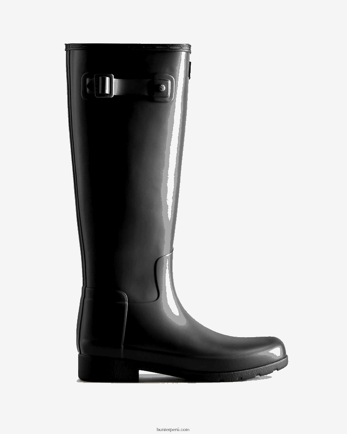mujer Hunter botas de lluvia altas y refinadas negro Z28R2N95