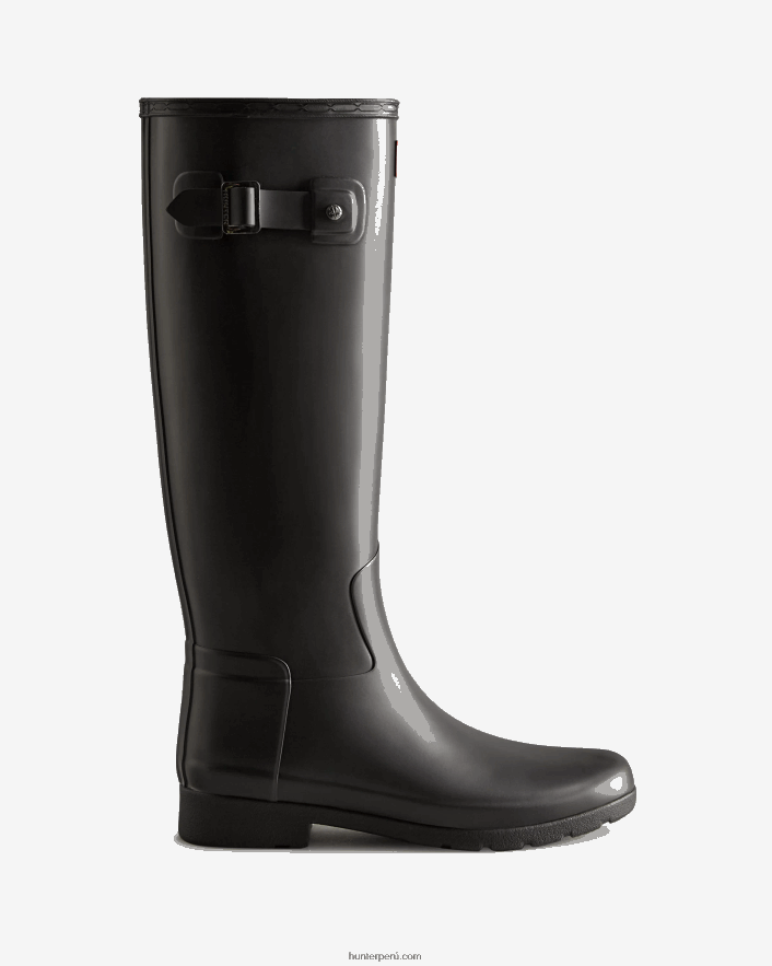 mujer Hunter botas de lluvia refinadas y ajustadas negro Z28R2N7