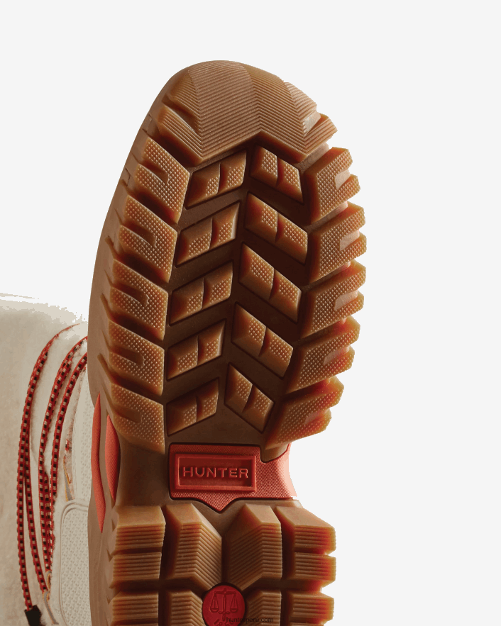 mujer Hunter botas altas para la nieve con aislamiento de piel de oveja vegana wanderer sauce blanco/goma Z28R2N209