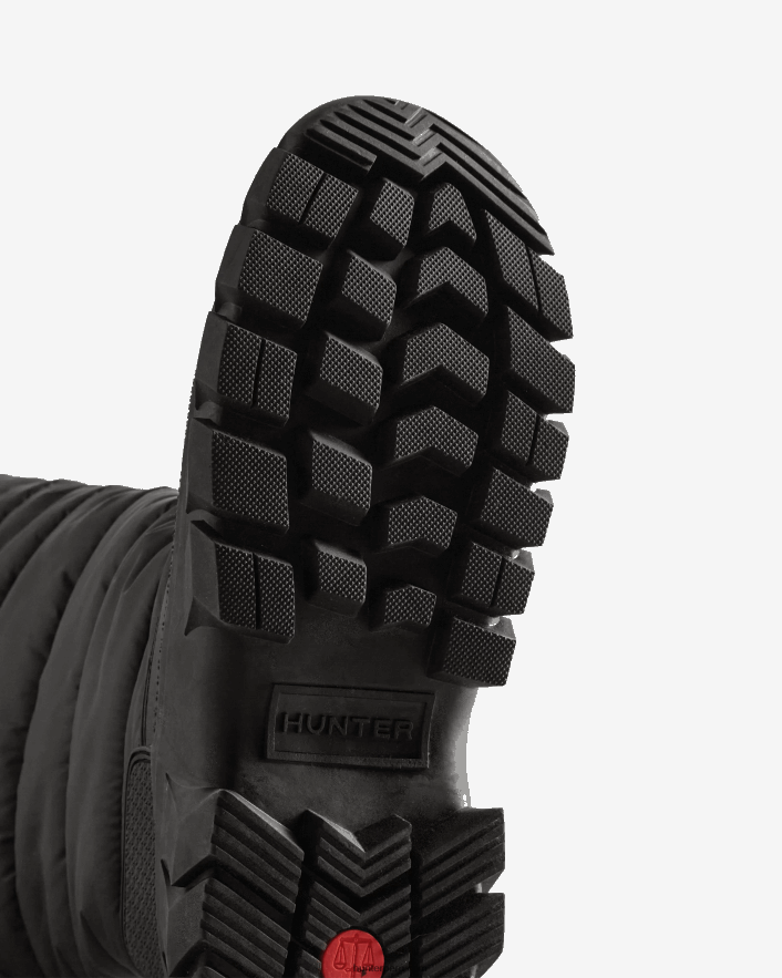 mujer Hunter botas altas para la nieve intrépidas con aislamiento negro Z28R2N122