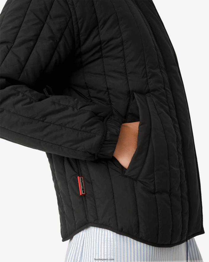 mujer Hunter chamarra acolchada Explorer de nailon reciclado negro Z28R2N348