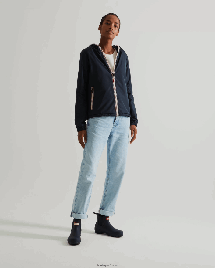 mujer Hunter chamarra plegable ligera reciclada Armada Z28R2N357