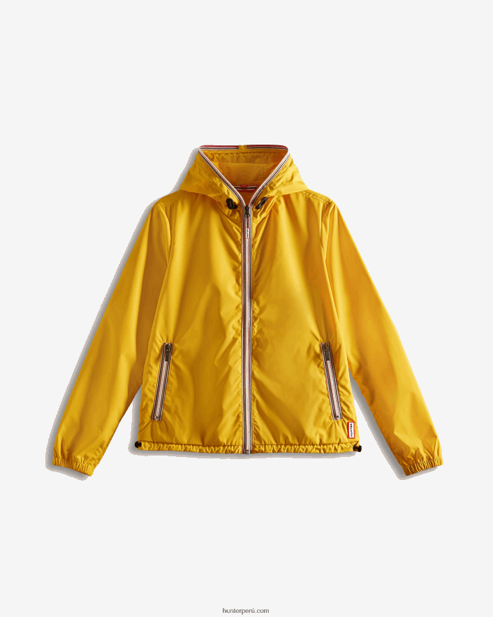 mujer Hunter chamarra plegable ligera reciclada amarillo Z28R2N358