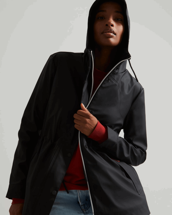 mujer Hunter chaqueta impermeable ligera negro Z28R2N335