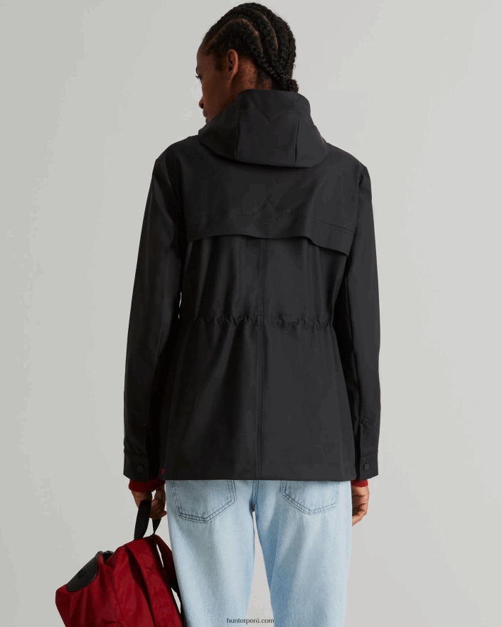 mujer Hunter chaqueta impermeable ligera negro Z28R2N335