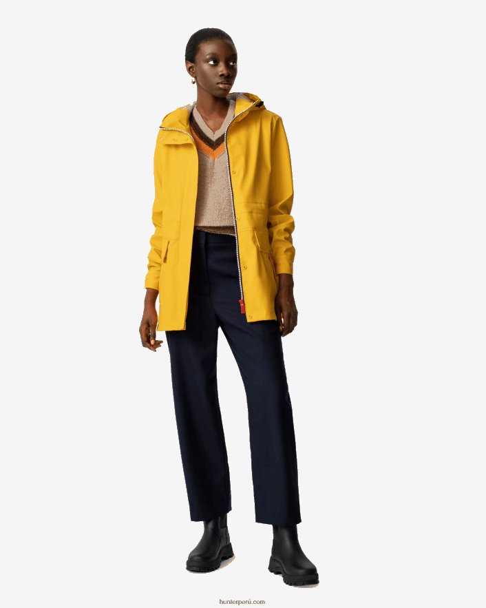 mujer Hunter chubasquero impermeable ligero amarillo Z28R2N338