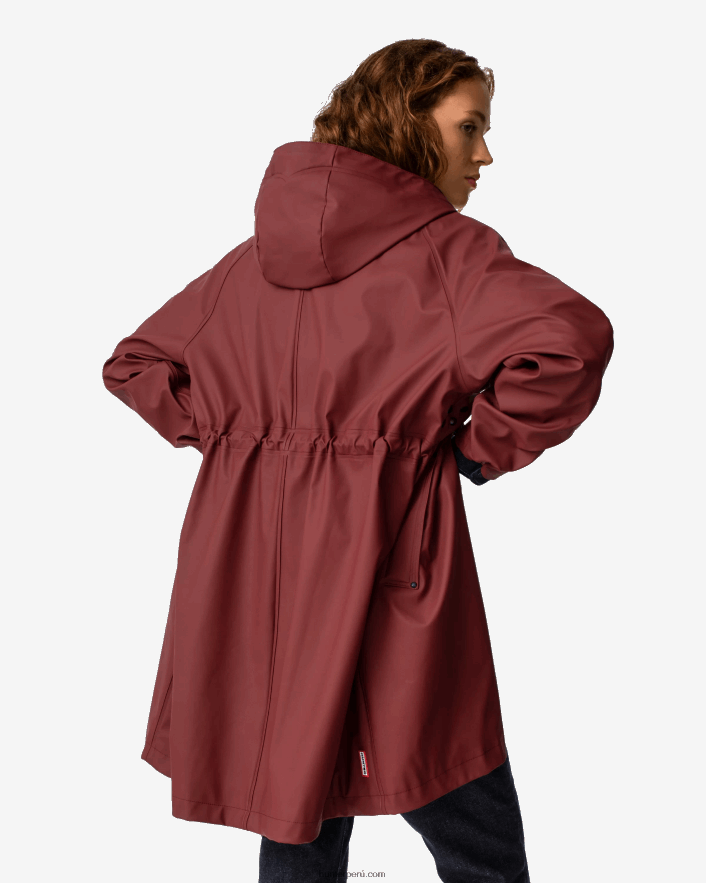 mujer Hunter parka impermeable ligera caer rojo Z28R2N359