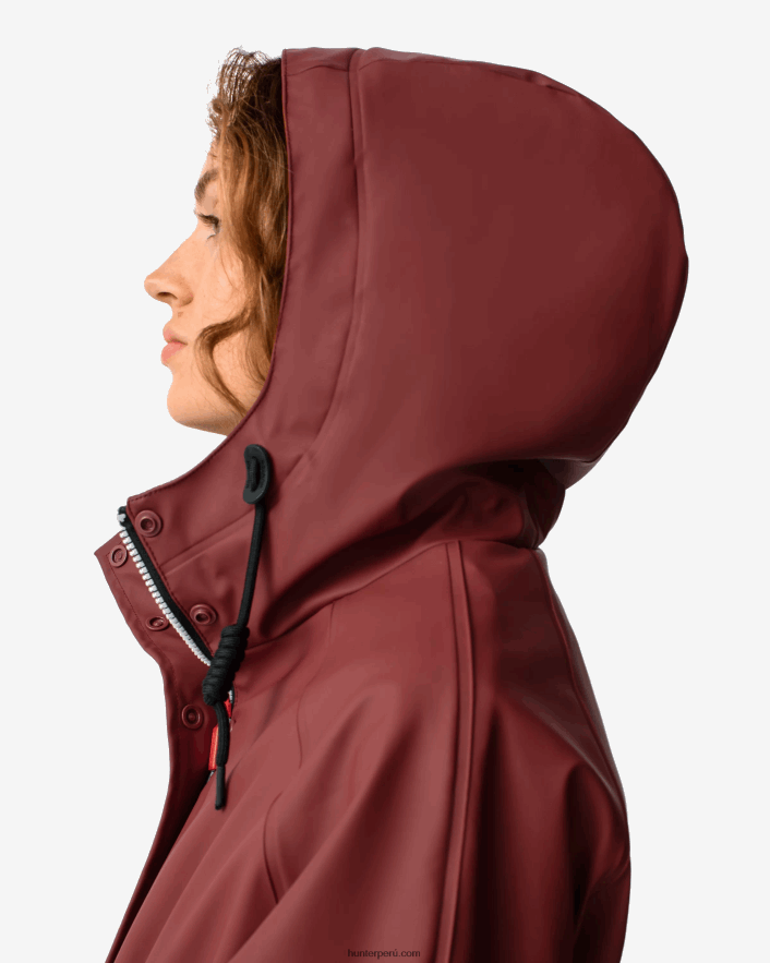 mujer Hunter parka impermeable ligera caer rojo Z28R2N359