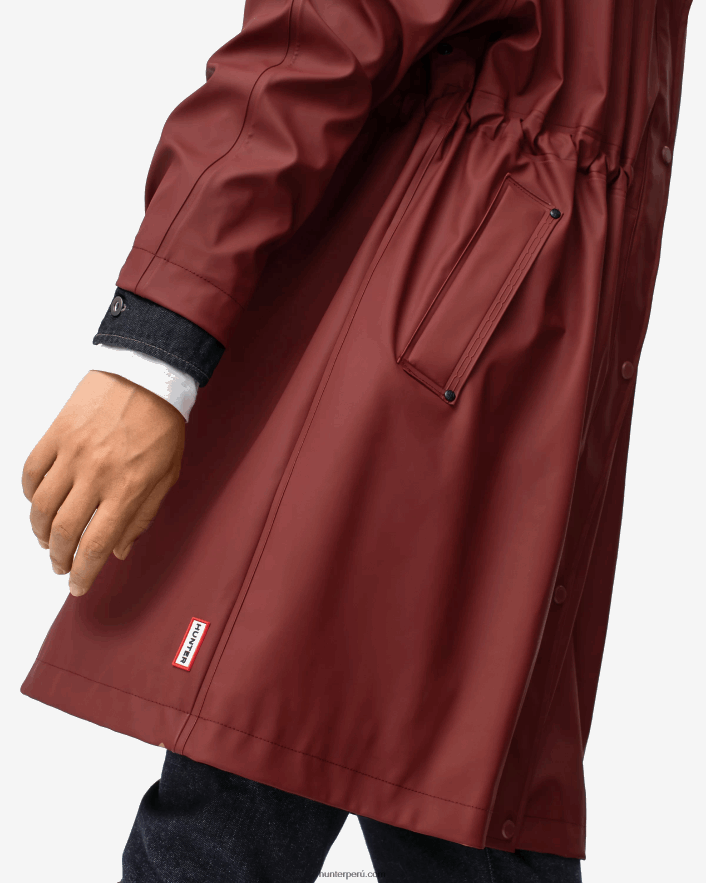 mujer Hunter parka impermeable ligera caer rojo Z28R2N359