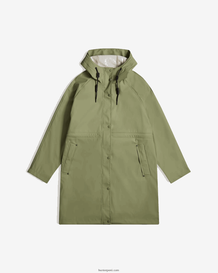 mujer Hunter parka impermeable ligera liquen verde Z28R2N334