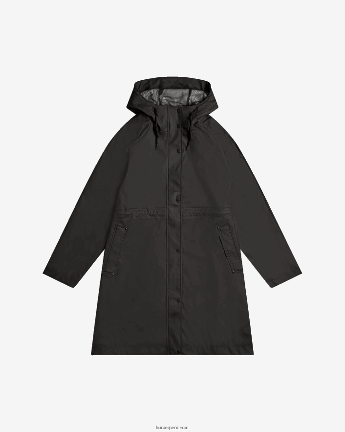 mujer Hunter parka impermeable ligera negro Z28R2N339