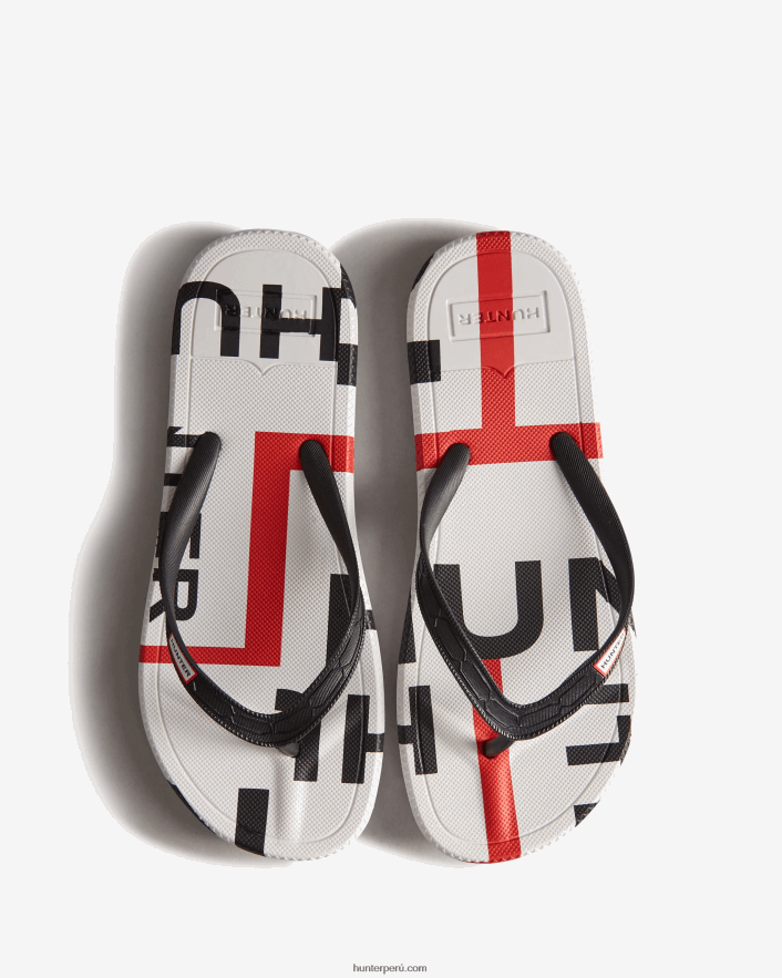 mujer Hunter chanclas con logo explotado negro Z28R2N283
