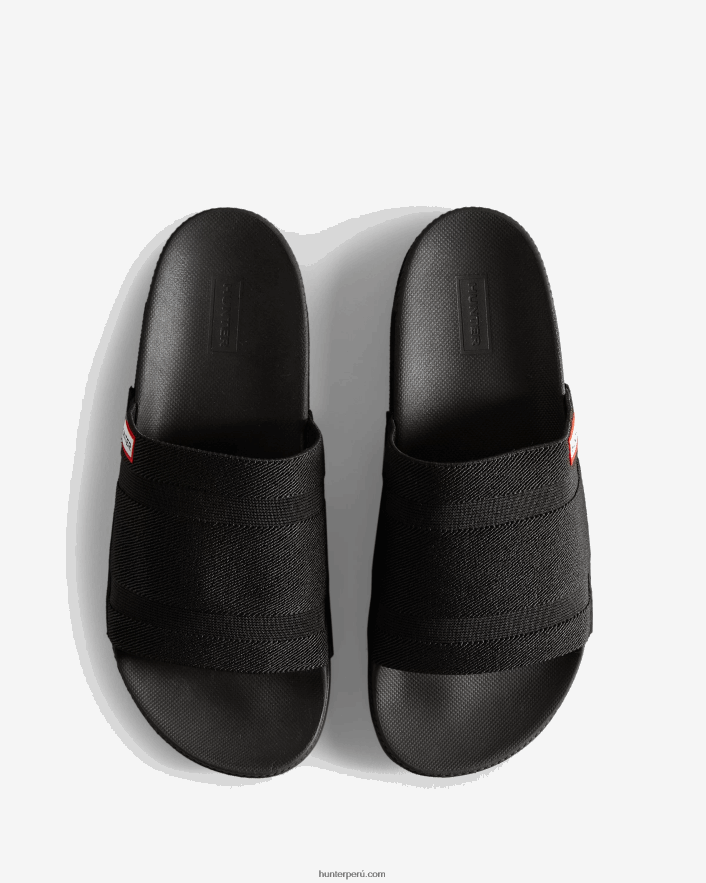 mujer Hunter diapositivas elásticas negro Z28R2N106