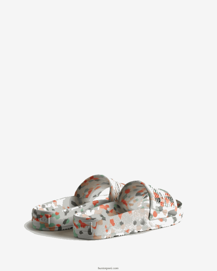 mujer Hunter toboganes de mármol bloom blanco Z28R2N286