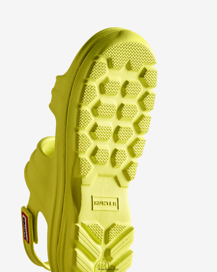 mujer Hunter sandalia flor amarillo picante Z28R2N243