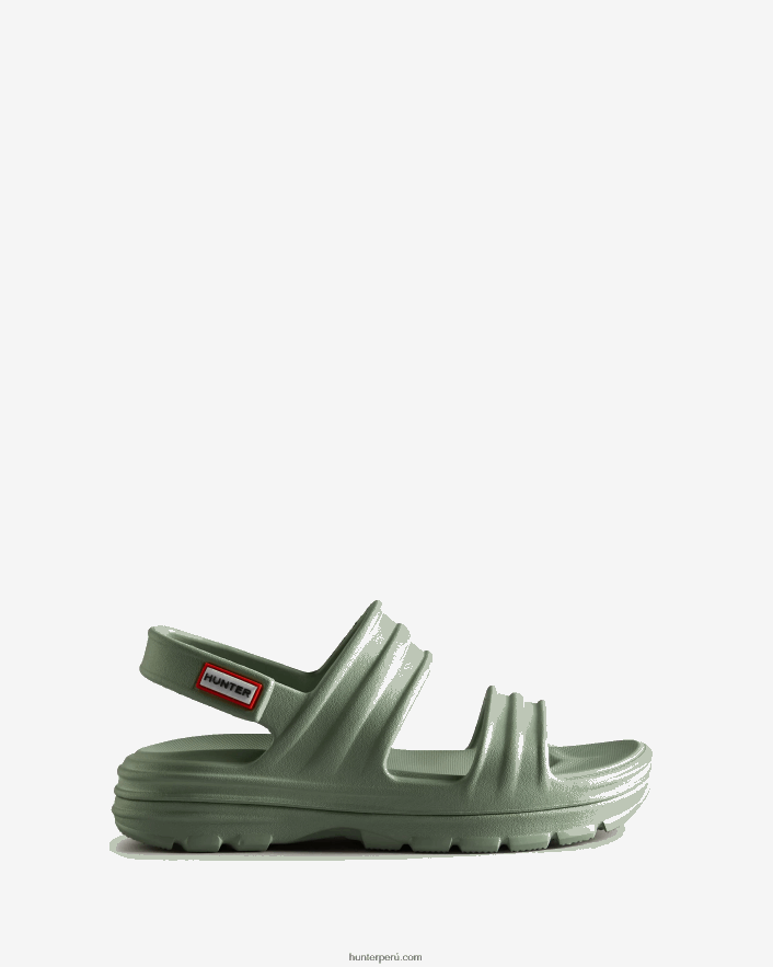 mujer Hunter sandalia flor dulce vendaval verde Z28R2N287