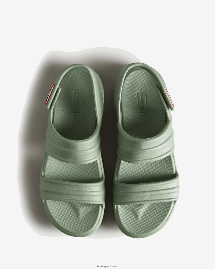 mujer Hunter sandalia flor dulce vendaval verde Z28R2N287