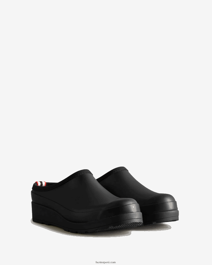 mujer Hunter jugar zuecos negro Z28R2N143
